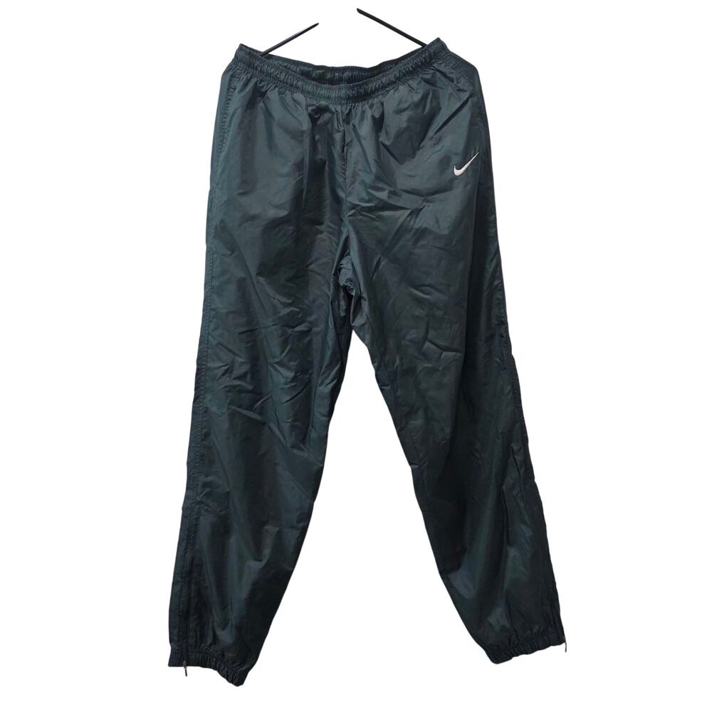Vintage Men's Nike Track Pants Green size Large Ankle Zipper Inner Lining